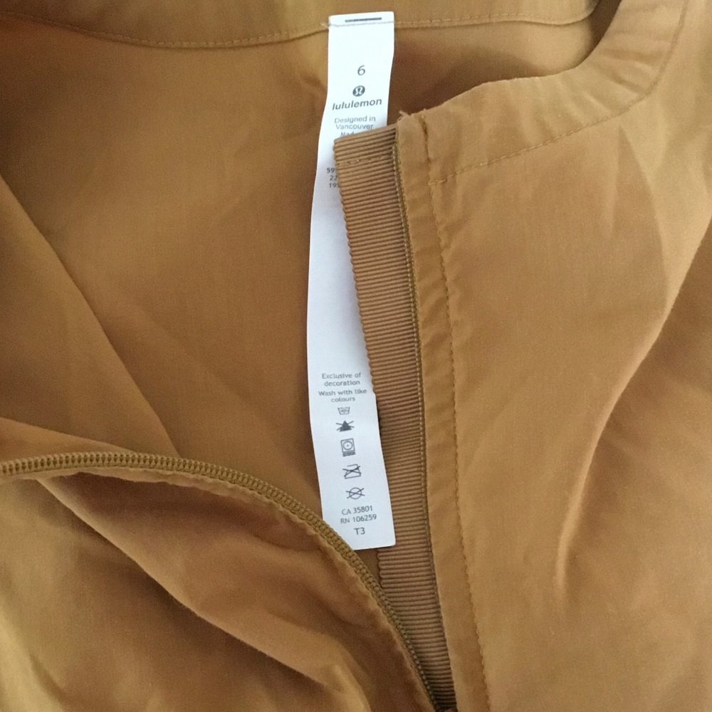 Lululemon Against Convention 1/4 Zip Long Sleeve Shirt Spiced Bronze - Picture 10 of 11
